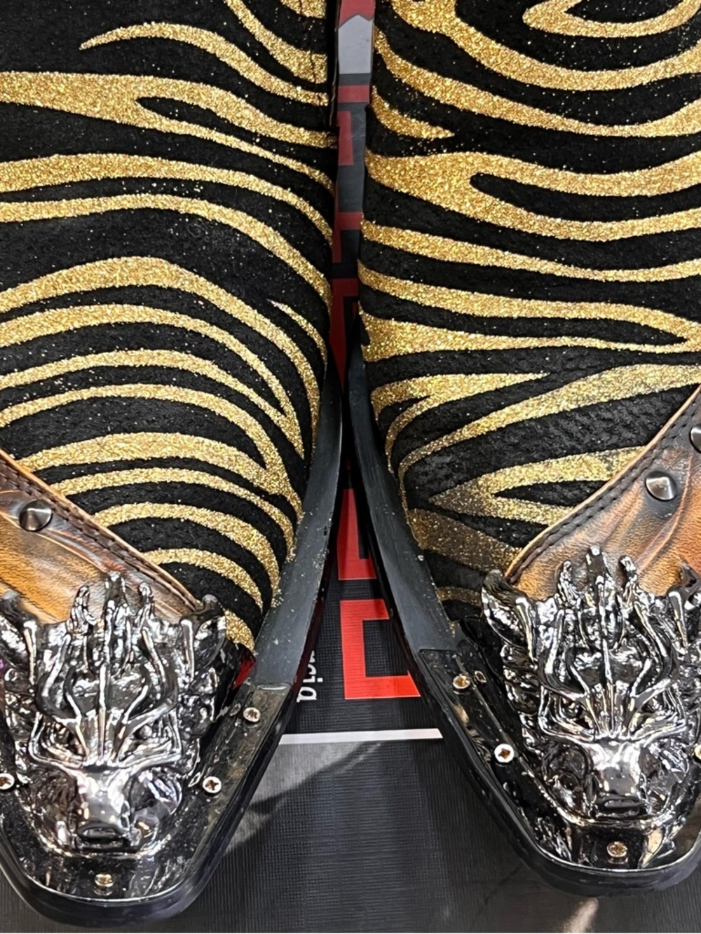 Brown/Yellow Men's Slip-On Loafers